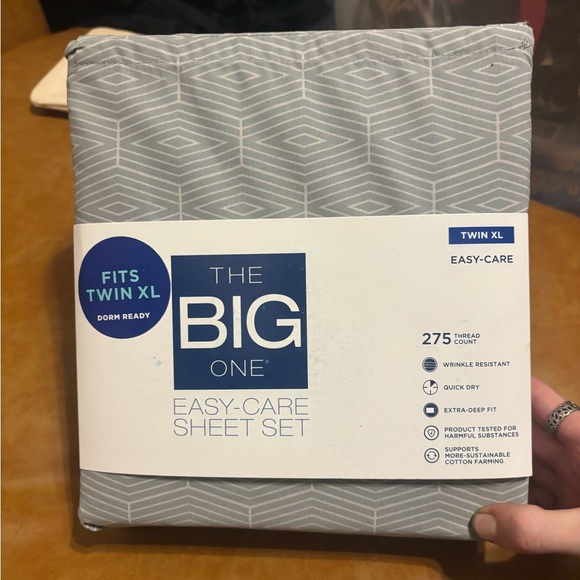 The Big One Other - The Big One Easy-Care Twin XL Sheet Set in Light Gray